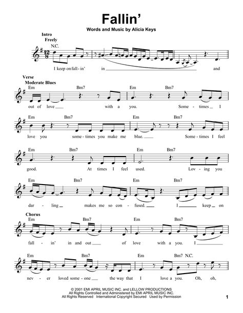 alicia keys chords|alicia keys falling chords.